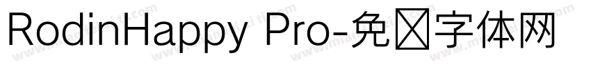 RodinHappy Pro字体转换